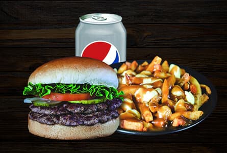 Regular Burger, Poutine & Pop